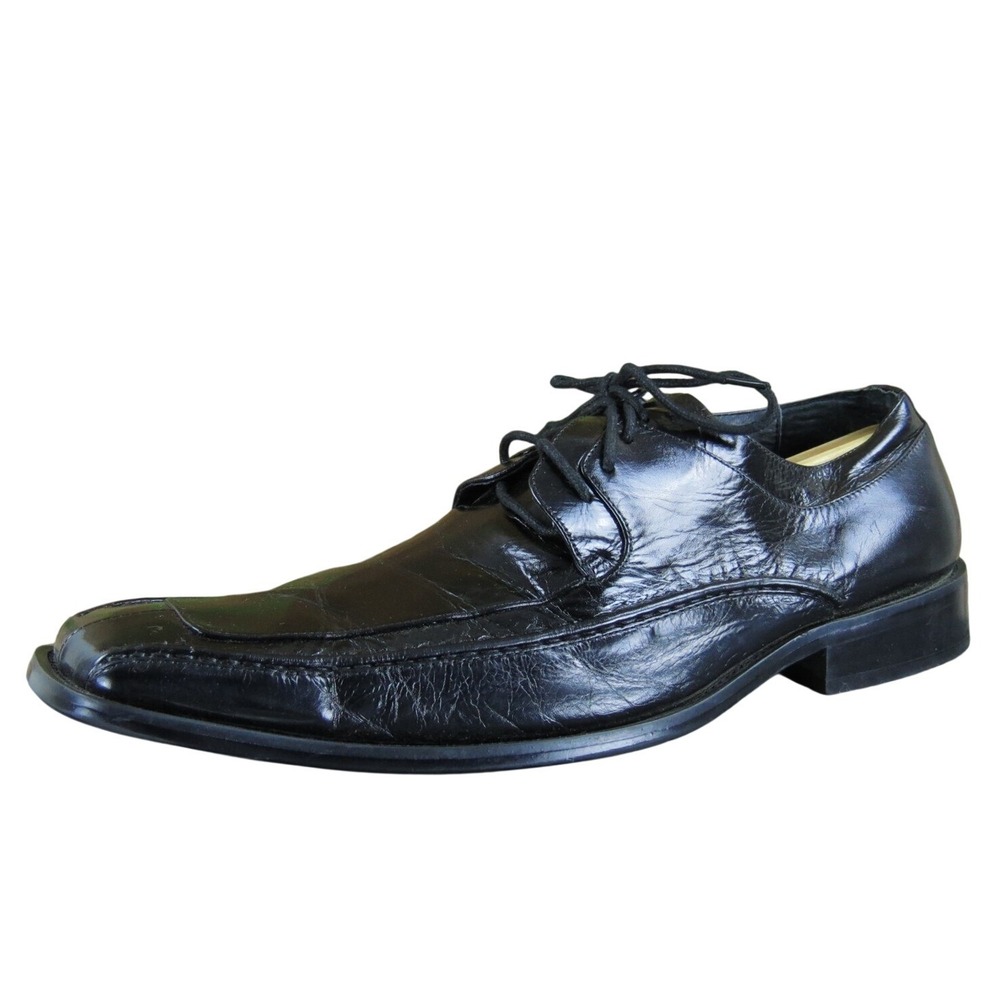 Stacy Adams Men's Derby Oxfords Black Leather Size 11 Medium Gently Used 2025